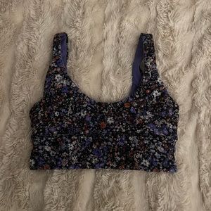 lululemon floral sports bra size 4